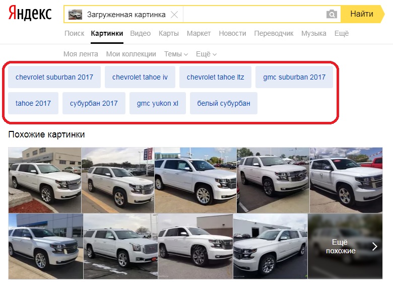 Поиск автомобиля по картинке