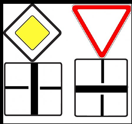 Дорожные знаки главная дорога картинки