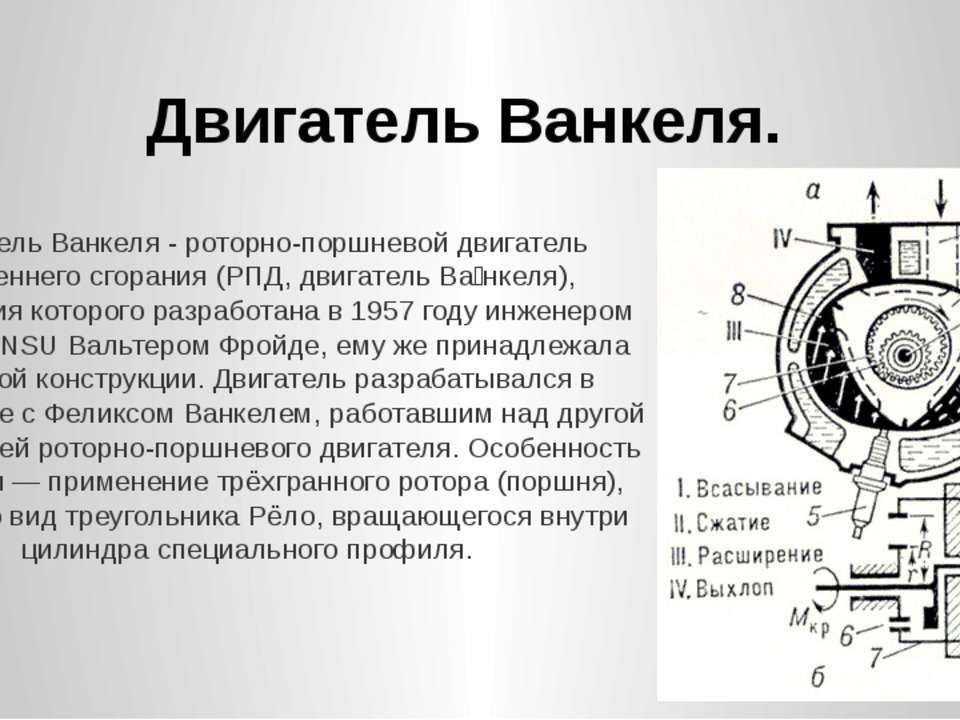 Роторный мотор принцип работы