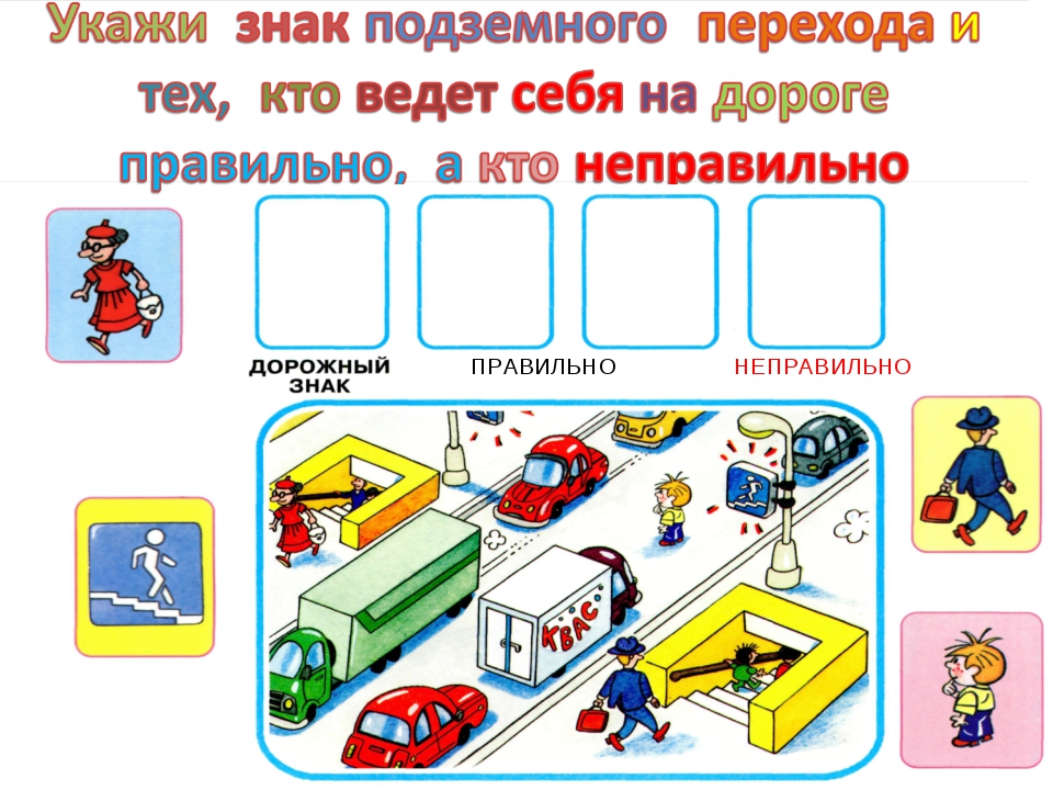 Тест в картинках по пдд для дошкольников