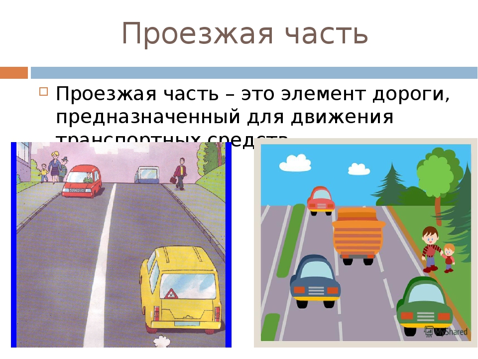 Сторона проезжей части. Проезжая часть. Проезжая часть дороги. Элементы дороги ПДД для детей. Презентация дорога проезжая часть.
