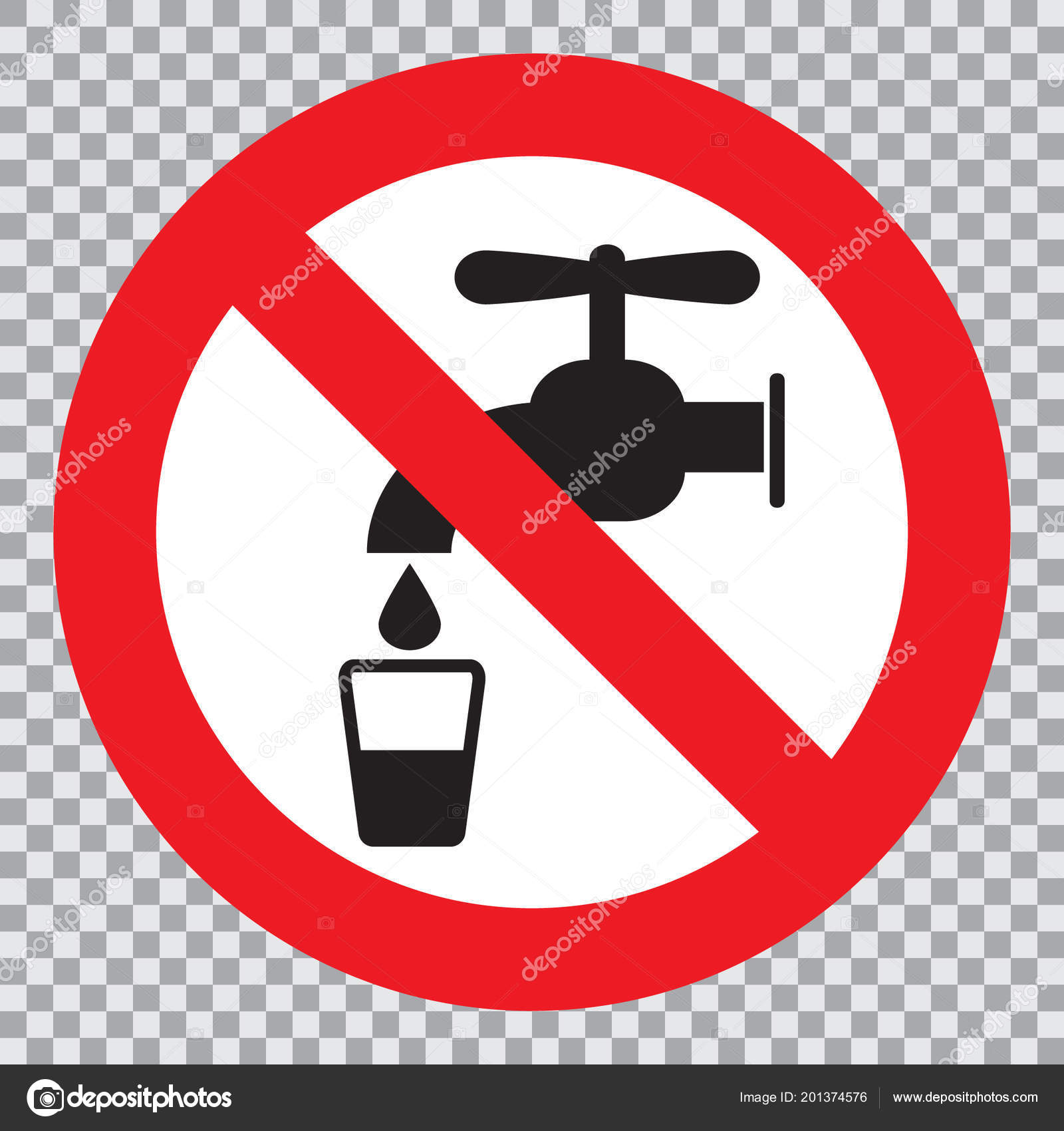 Знак не пей воду из крана