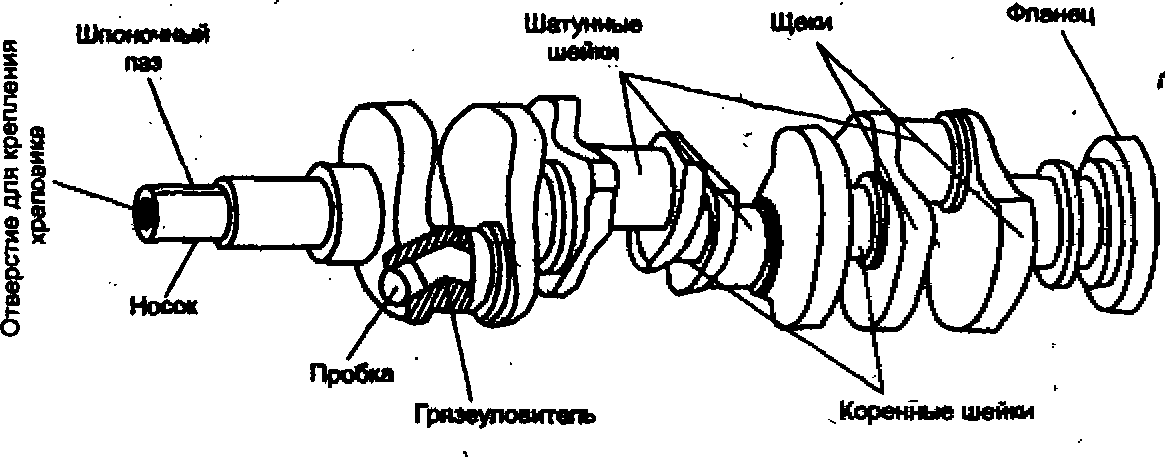 Ваз шатун чертеж