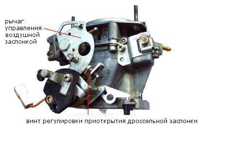 винт приоткрытия дроссельной заслонки Солекс
