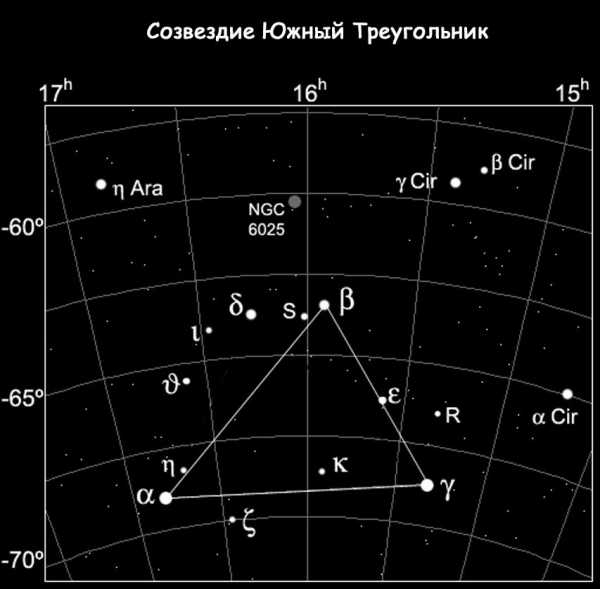 Белый треугольник на черном фоне